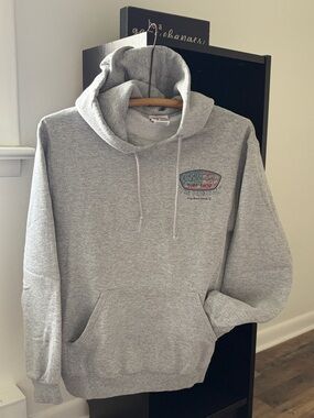 Ron Jon Gray Pullover Hoodie with Surf Shop Logo
